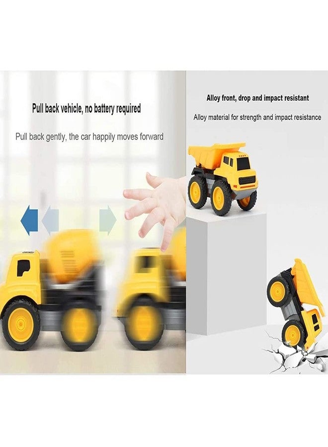 UKAXA Kids New Plastic Unbreakable Construction Bulldozer Excavator Loader Truck Vehicles for Kids Building Vehicle Engineer Toys Unbreakable Toy (Multi) - Image 4